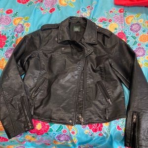Leather jacket XL women